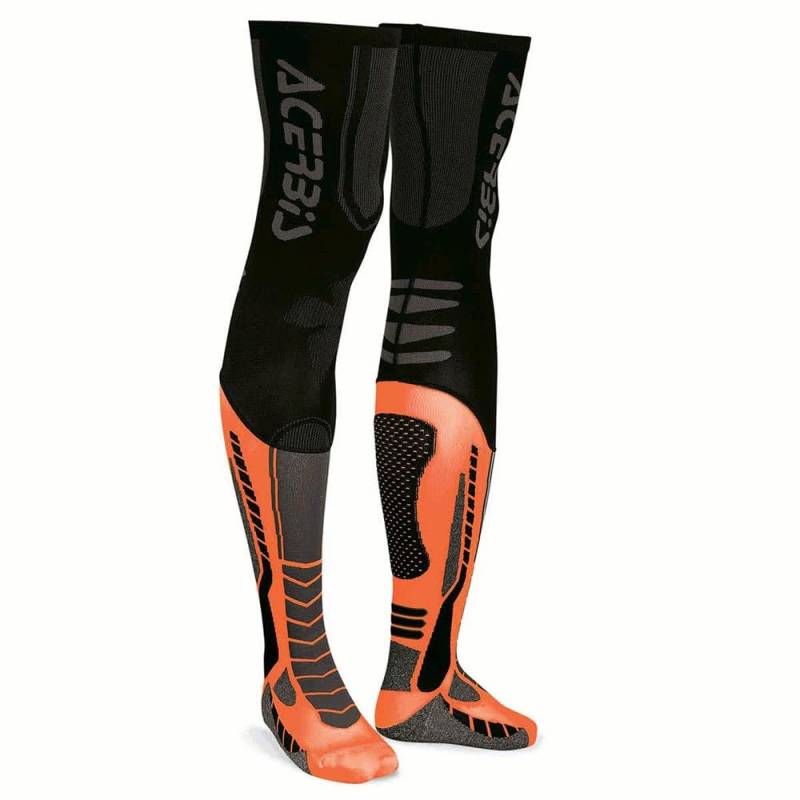 Acerbis X-Leg Pro Socken, Schwarz/Orange, Größe L/XL von Acerbis
