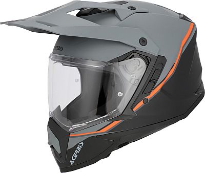Acerbis Assault, Endurohelm - Matt Grau/Schwarz/Orange - XS von Acerbis