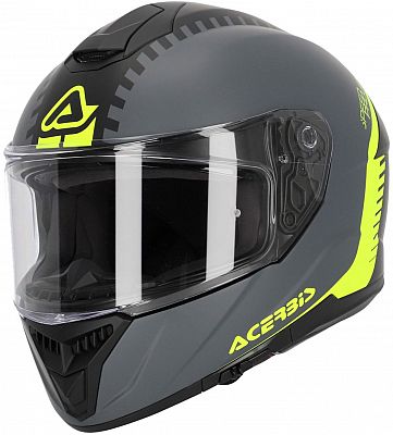 Acerbis Krapon, Integralhelm - Grau/Neon-Gelb/Schwarz - XL von Acerbis