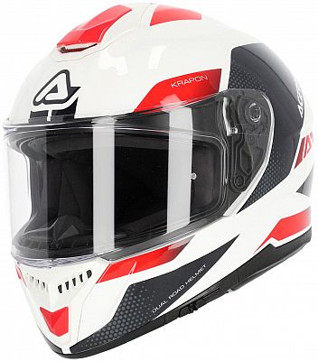 Acerbis Krapon, Integralhelm - Weiß/Rot/Schwarz - S von Acerbis