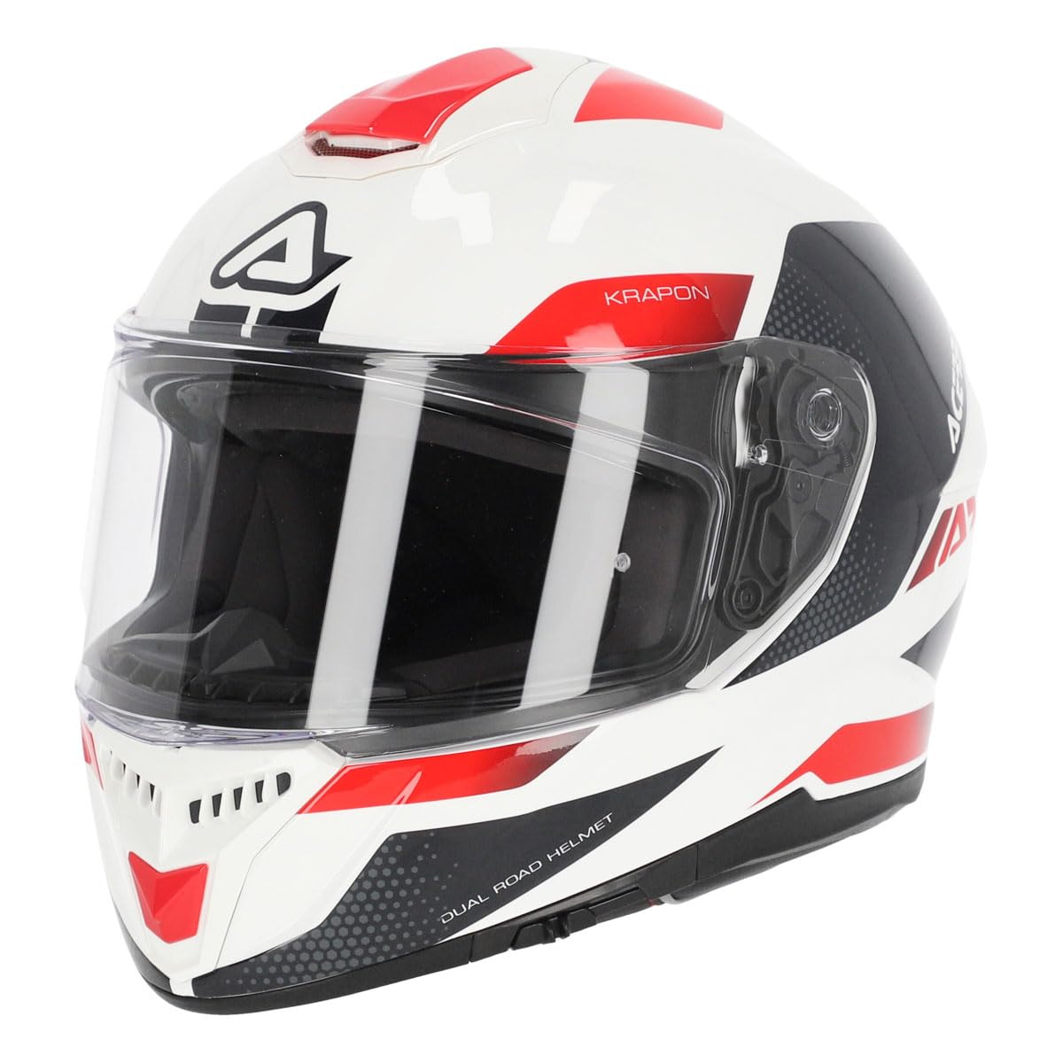 Acerbis Krapon 2024 Helm (Weiß/Rot, M (57/58)) von Acerbis