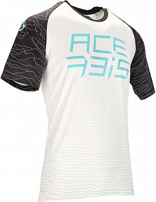 Acerbis MTB Flex Halo, Trikot kurzärmelig - Weiß/Schwarz/Hellblau - L von Acerbis