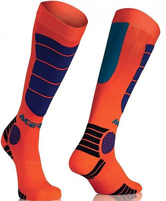 Acerbis MX Impact, Socken Kinder - Neon-Orange/Blau - S/M von Acerbis
