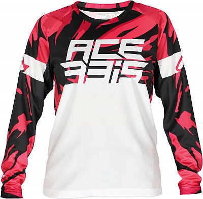 Acerbis MX J-Kid Four S23, Trikot Kinder - Weiß/Pink - L von Acerbis