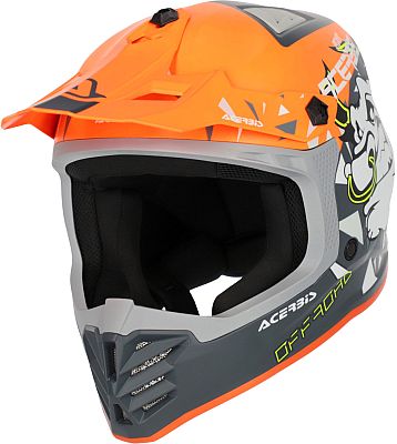 Acerbis Profile Junior, Crosshelm Kinder - Matt Orange/Grau/Weiß - T50 von Acerbis