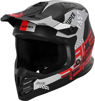 Acerbis Profile Junior, Crosshelm Kinder - Matt Schwarz/Rot/Weiß - T54 von Acerbis