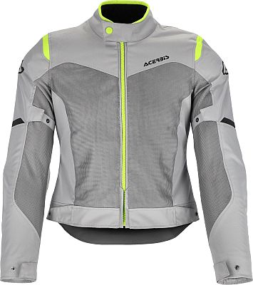 Acerbis Ramsey Vent 2.0, Textiljacke Damen - Hellgrau/Neon-Gelb - XS von Acerbis