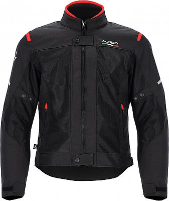 Acerbis Ruby, Textiljacke wasserdicht - Schwarz/Rot - L von Acerbis