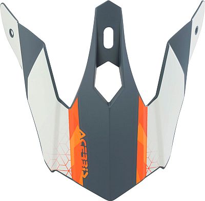 Acerbis Steel Junior/Eclipse, Helmschirm - Schwarz/Orange/Grau von Acerbis