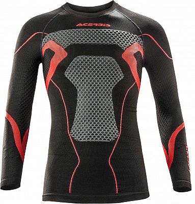 Acerbis X-Body Winter, Funktions-Shirt longsleeve - Schwarz/Rot - XXL von Acerbis