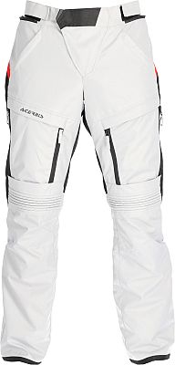 Acerbis X-Rover, Textilhose wasserdicht - Hellgrau/Rot - 3XL von Acerbis