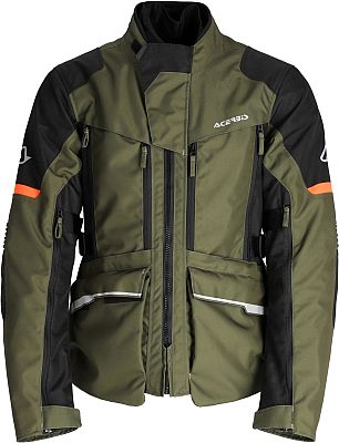 Acerbis X-Rover, Textiljacke wasserdicht - Dunkelgrün/Schwarz/Orange - L von Acerbis