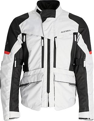 Acerbis X-Rover, Textiljacke wasserdicht - Schwarz/Hellgrau/Rot - XXL von Acerbis
