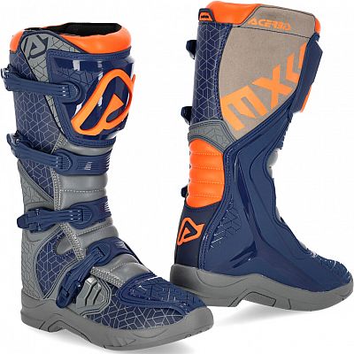 Acerbis X-Team S23, Stiefel - Dunkelblau/Grau/Orange - 42 EU von Acerbis