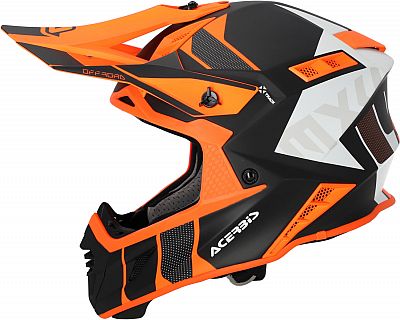 Acerbis X-Track S23, Crosshelm - Matt Neon-Orange/Schwarz/Weiß - XL von Acerbis