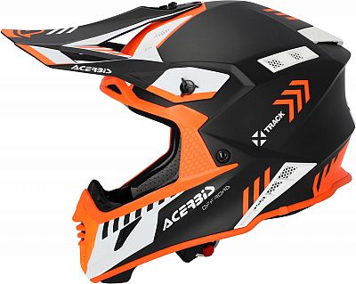 Acerbis X-Track S23 Mips, Motocrosshelm - Matt Schwarz/Neon-Orange/Weiß - XS von Acerbis