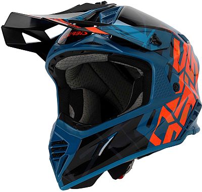 Acerbis X-Track S24, Crosshelm - Petrol/Schwarz/Orange - L von Acerbis