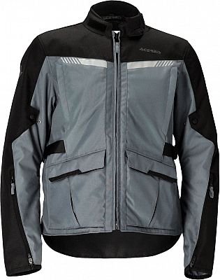 Acerbis X-Trail, Textiljacke wasserdicht - Grau/Schwarz - S von Acerbis