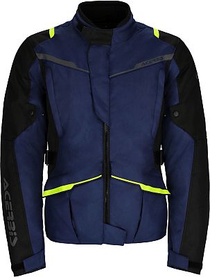 Acerbis X-Travel, Textiljacke wasserdicht - Dunkelblau/Schwarz/Neon-Gelb - M von Acerbis