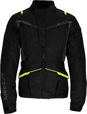 Acerbis X-Travel, Textiljacke wasserdicht - Schwarz/Dunkelgrau/Neon-Gelb - L von Acerbis
