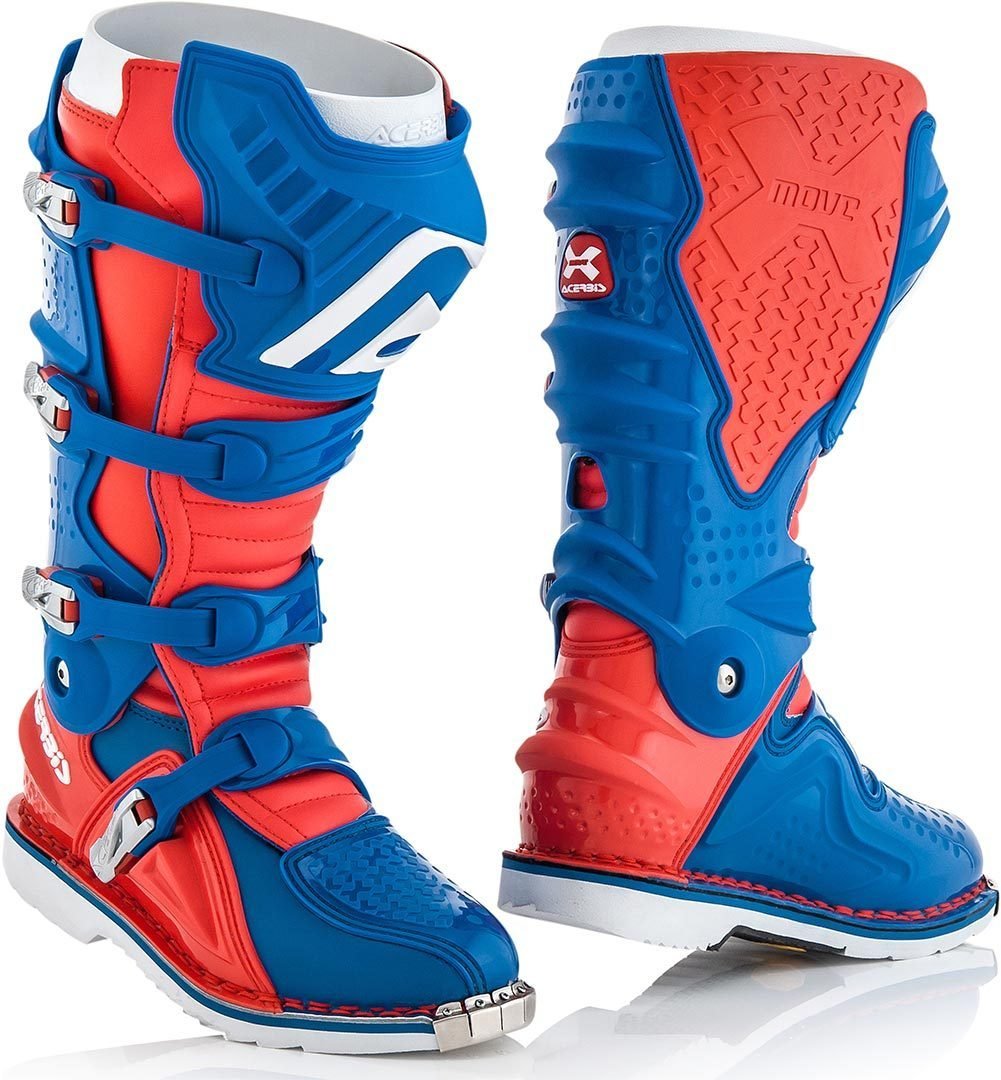 Stiefel X-MOVE 2.0 Rot/Blau T.47 von Acerbis