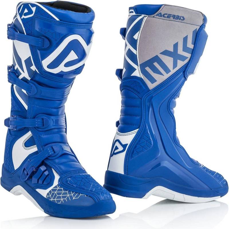 Acerbis X-Team, Motorradstiefel, Blau/Weiß, Größe 44 von Acerbis