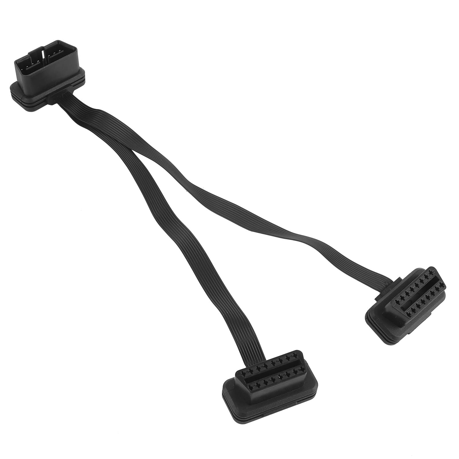 16-poliges OBD-Verlängerungskabel Gerader Stecker auf Doppelte Gerade Buchse Y-Splitter-Adapter-Anschluss OBD-Auto-OBD-Verlängerung von Acouto