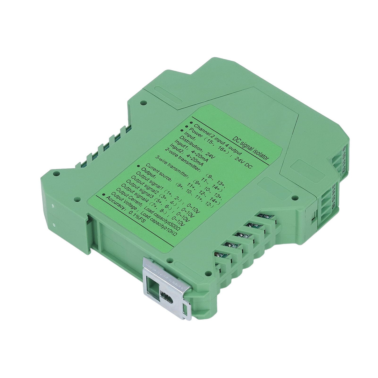 24 V Gleichstrom-Isolator 2 in 4 Out Direktstrom Conditioner Transmitter SPS-Erkennung 0-5V Transformator Trans Go S Material: Der Isolator Besteht aus FL-Retard-Material mit Farbe (0-10V) von Acouto