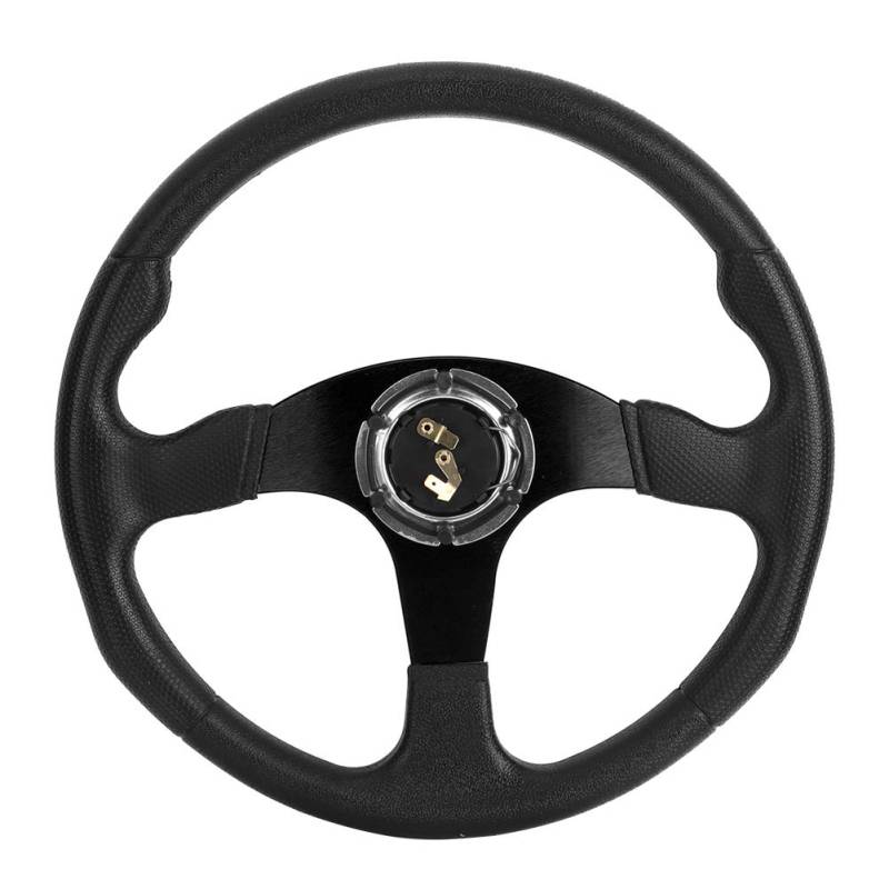 350 Mm/14 Zoll Rennwagen, 350 Mm/14 Zoll Rennwagen Sportlenkrad Deep Dish 6 Schrauben Universelles Modifiziertes Zubehör (Schwarz) von Acouto