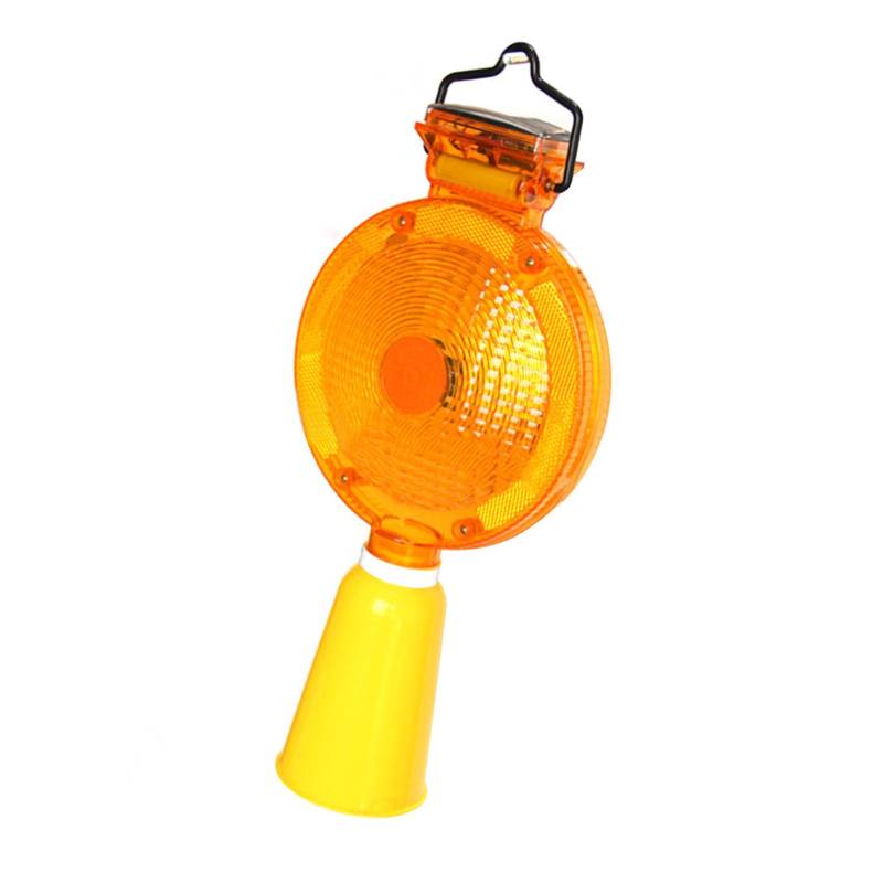 Acouto Barricade Light Energy Saving LED -Warnleuchte mit Haken für Verkehrsstraßen Brücken Solarbarrikade Beleuchtete Barrikade -Leuchten Kommt Hängen von Acouto