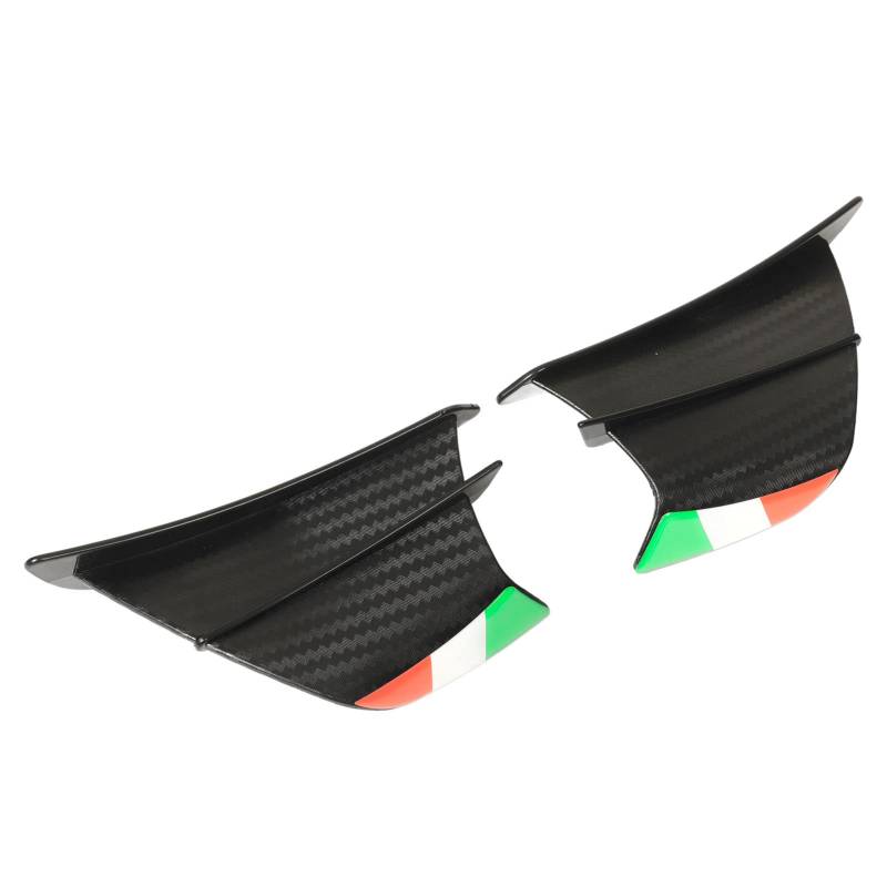 Acouto Motorrad-Seitenspoiler, Motorradverkleidungen, 2 Stück, Motorrad-Flügel-Seitenspoilerverkleidungen, Winglets (Mattes Kohlefaser-Stil) von Acouto