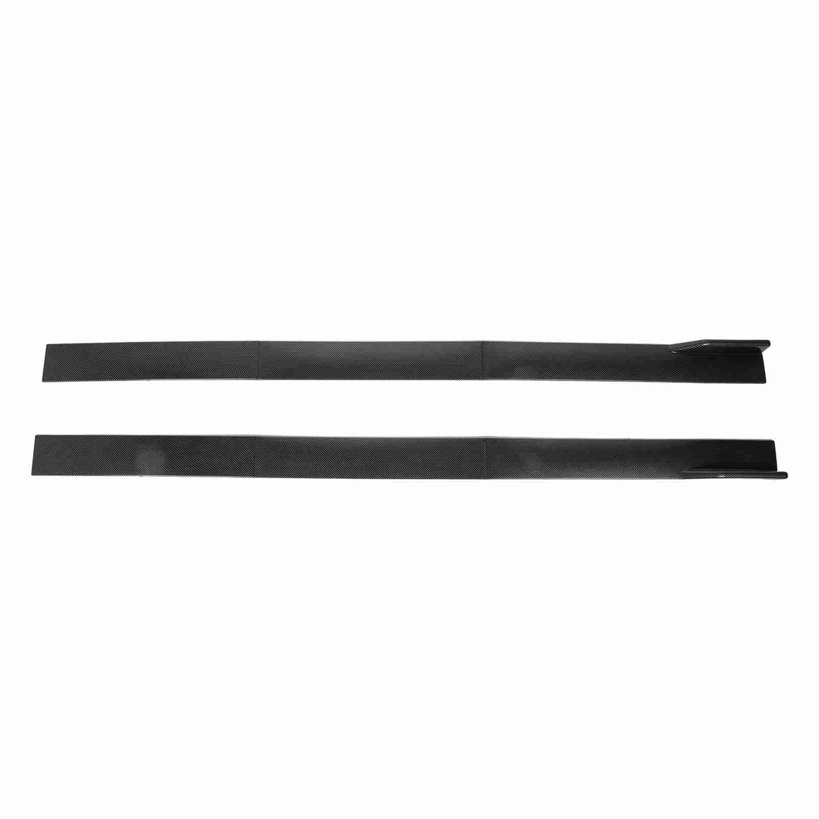 Auto Seitlich Rockside S 6PCS Auto Seitenrock Kohlefaser Muster 3 Abschnitt Typ Seitenröcke Winglets Diffusoren Ersatz für 2,2 M/7, Fuß Prototypen Luftwiderstand Reduzieren von Unten die (2m) von Acouto