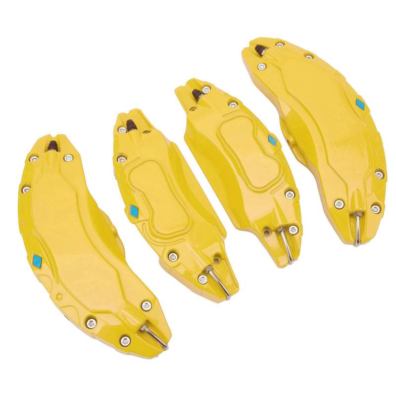 CAR -Bremssattel Bedeckt Stilvolle Aluminium -Scheibenbremsschutzschutzschutz für Model Y 19in 20in - Einfach Installation für Autoenthusiasten (Yellow) von Acouto