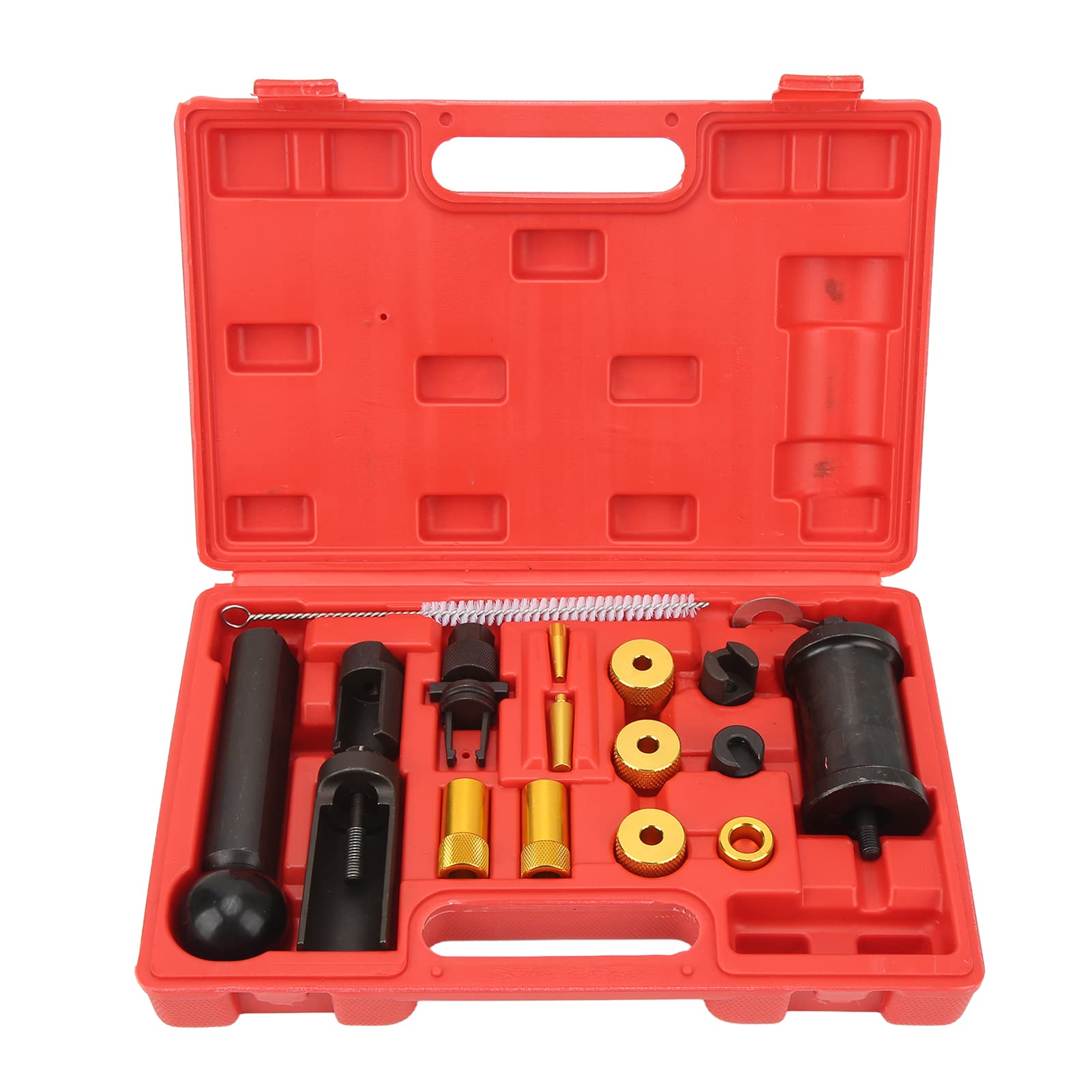 Müheloses Werkzeug, 18-teiliges FSi-Injektor-Abzieher-Entferner-Installationswerkzeug-Set, Passend für 1,2 1,4 1,6 1,8 2,0 3,0 3,2 3,6 4,0 FSi TFSi -Benzinmotoren von Acouto