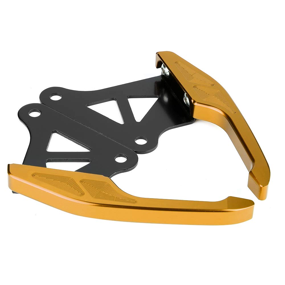 Passagier Heckgrab Aluminium Motorrad -Sozius Beiger Heckschiene Griff Blue Diese Stangen Sind auf Beiden Stangen Fester Stürze Hinter (Gold) von Acouto
