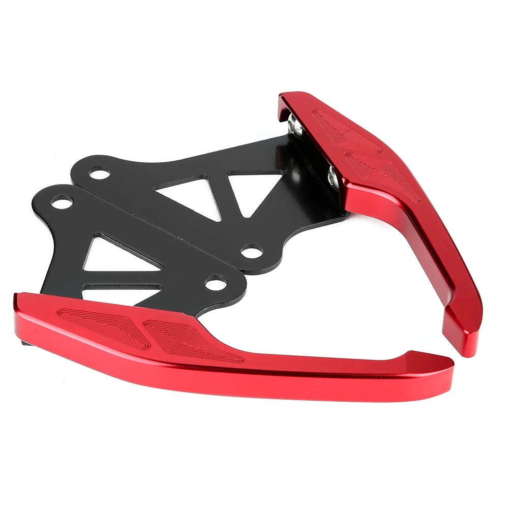Passagier Heckgrab Aluminium Motorrad -Sozius Beiger Heckschiene Griff Blue Diese Stangen Sind auf Beiden Stangen Fester Stürze Hinter (Rot) von Acouto