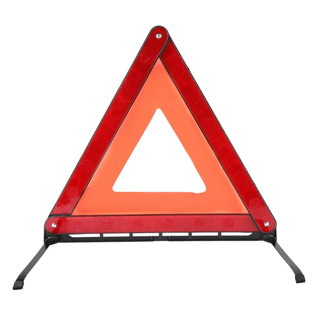 Reflektierendes Dreieck, Faltbares Auto Reflektierendes Dreieck Notfall Fehlerschild Warntafel Auto Stoppschild von Acouto