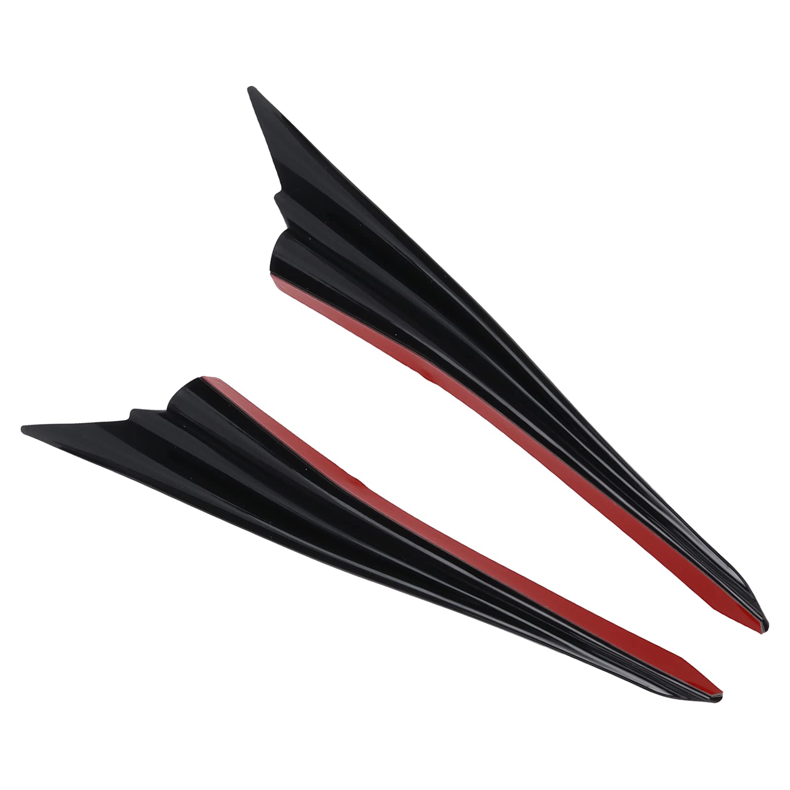 Vordere Stoßfänger -Spoiler -Auto Vorne Stoßfänger Spoiler Flügel Flossen Form Winglet Dekoration Modifikation Universalcarbon Faser A, DASS das und Ihr Weiches Großes Exquisite Verbessert (Black) von Acouto