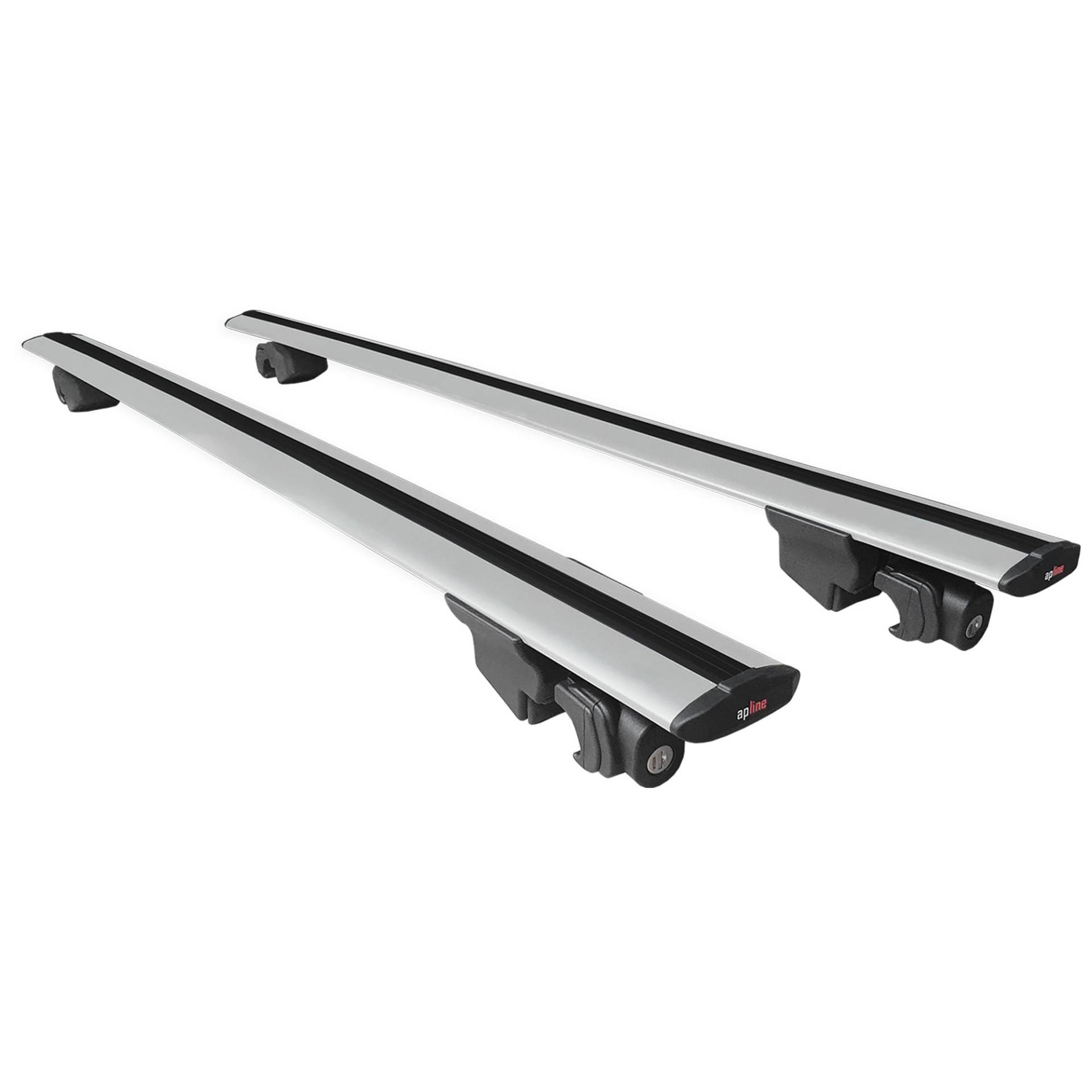 Kompatibel mit BMW X3 (G01) 2018-2024 Dachträger Hook Gepäckträger Relingträger mit Schlüssel Alu GRAU von Acpa