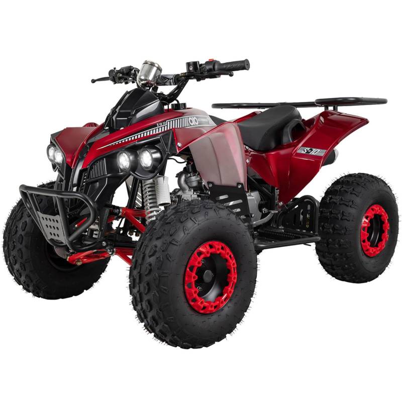 Original Actionbikes Motors Kinder Midiquad ATV S-10 | 4 Takt 125 cc 7 kW Benzinmotor - Bis 50 km/h - Not-Aus-Leine - Daumengas drosselbar - Kinderfahrzeug (Lackiert Camouflage) von Actionbikes Motors