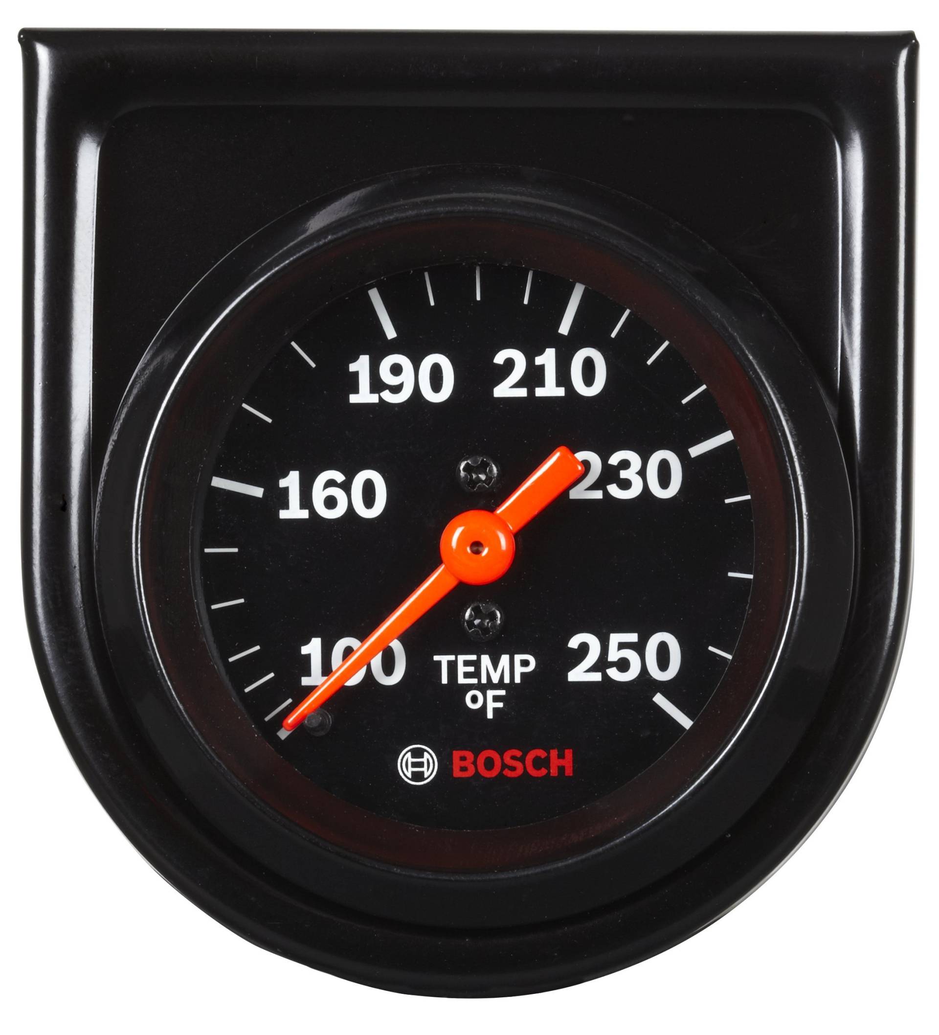 Bosch SP0F000053 Style Line Mechanischer Wasser-/Öltemperaturmesser (schwarzes Zifferblatt, schwarze Lünette), 5,1 cm von Actron