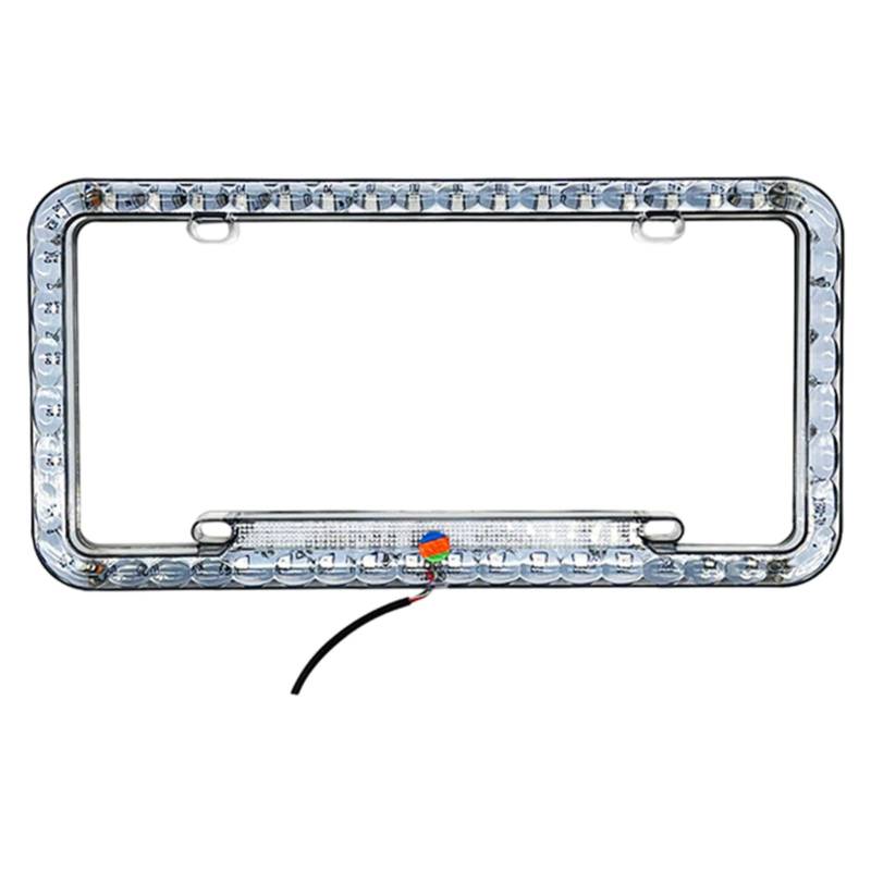 Acunny LED Kennzeichenrahmen beleuchteter Kennzeichenrahmen leicht staubdicht Kennzeichenrahmen - Multifunktionaler Kennzeichenrahmen mit Licht, Rahmen von Acunny