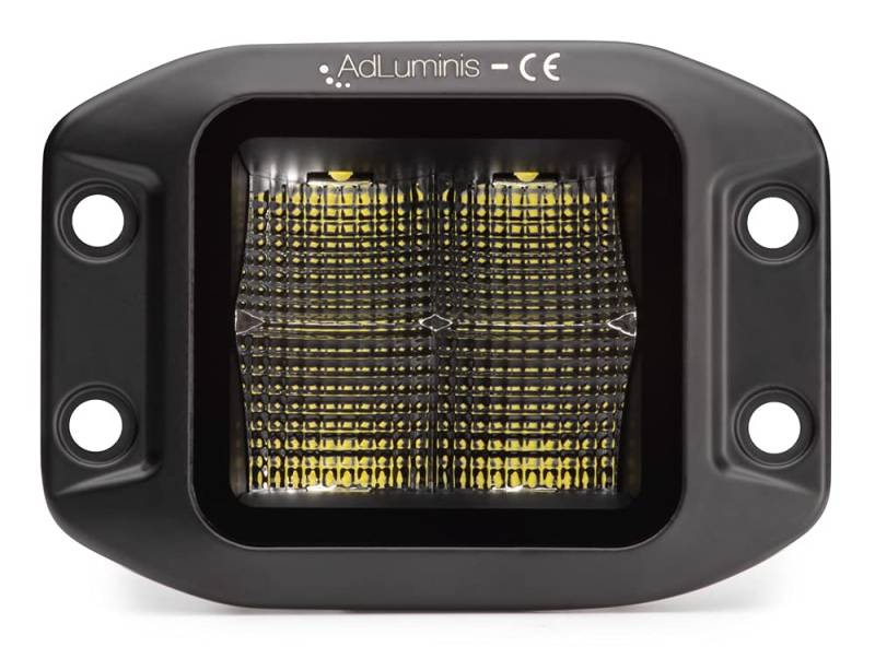 AdLuminis Blackline LED Arbeitsscheinwerfer Einbau 45 Watt 2900 Lumen, Flood, Zusatzscheinwerfer, Rückfahrscheinwerfer, Einbauscheinwerfer von AdLuminis