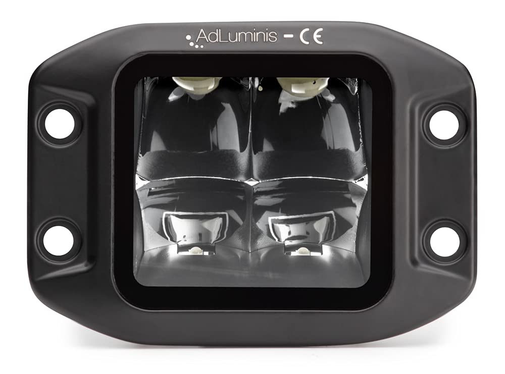 AdLuminis Blackline LED Arbeitsscheinwerfer Einbau 45 Watt 3150 Lumen, Spot, Zusatzscheinwerfer, Arbeitsscheinwerfer, Einbauscheinwerfer von AdLuminis