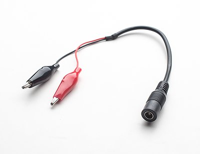 2.1mm DC Barrel Jack to Alligator Clips von Adafruit