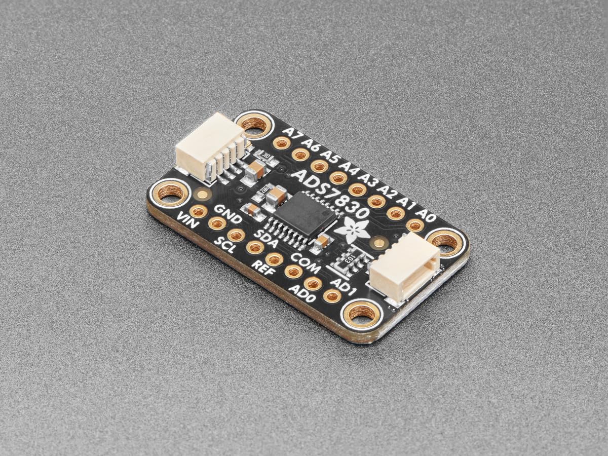 Adafruit ADS7830 8-Kanal 8-Bit A/D-Wandler, ADC mit I2C, STEMMA QT/Qwiic, 5836 Adafruit ADS7830 8-Kanal 8-Bit A/D-Wandler, ADC mit I2C, STEMMA QT/Qwiic, 5836 von Adafruit