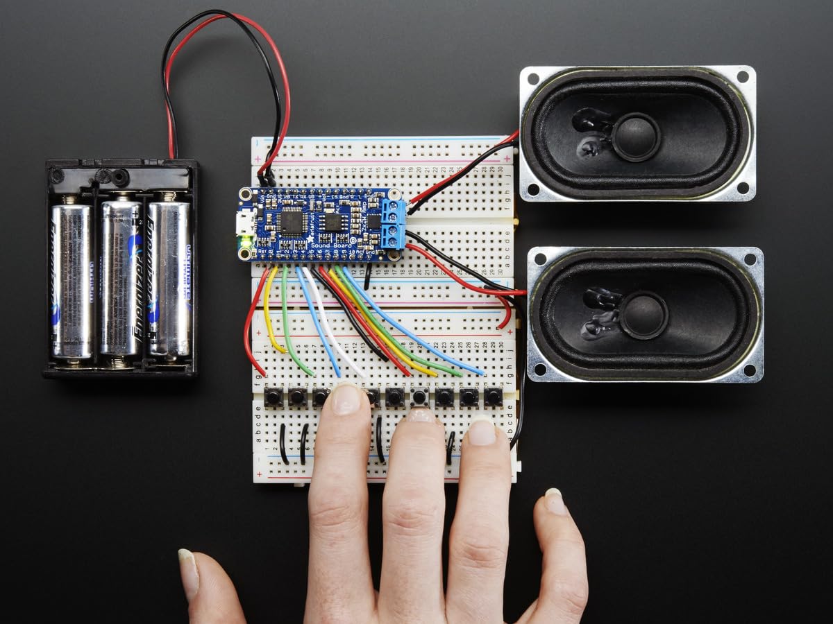 Adafruit Audio FX Sound Board + 2x2W Verstärker, WAV/OGG Trigger, 16MB, 2217 Adafruit Audio FX Sound Board + 2x2W Verstärker, WAV/OGG Trigger, 16MB, 2217 von Adafruit