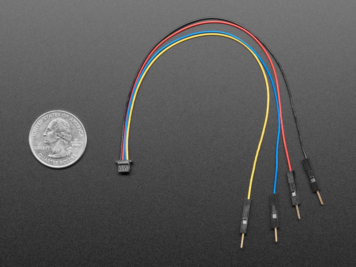 Adafruit STEMMA QT/Qwiic JST SH 4-pin zu Premium Stecker Header Kabel, 150mm, 4209 Adafruit STEMMA QT/Qwiic JST SH 4-pin zu Premium Stecker Header Kabel, 150mm, 4209 von Adafruit