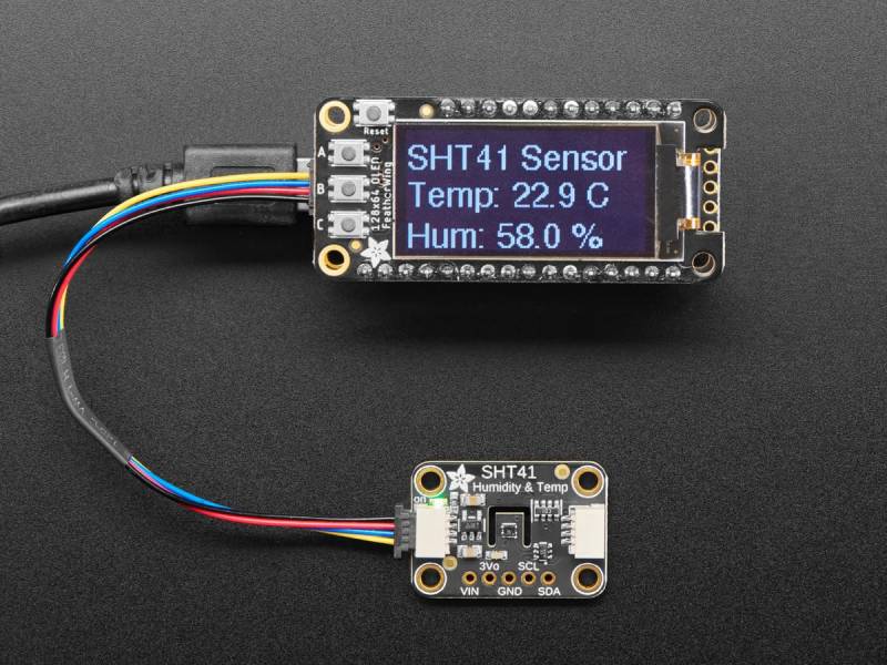 Adafruit Sensirion SHT41 Temperature & Humidity Sensor, STEMMA QT/Qwiic, 5776 von Adafruit