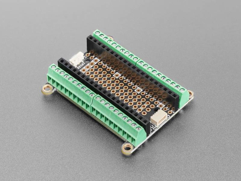 Adafruit Terminal PiCowbell für Pico mit angelöteten Buchsenleisten, Reset Button & STEMMA QT, 5907 von Adafruit